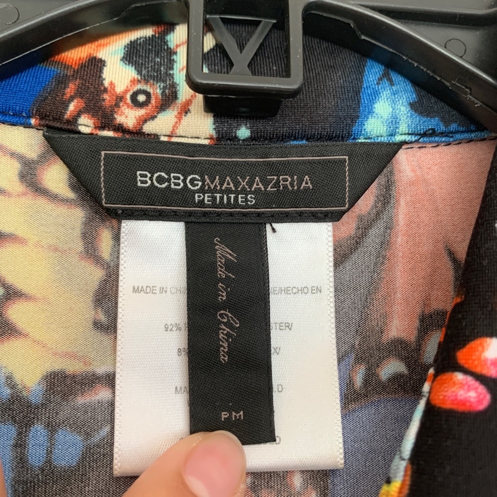 BCBG Max Azria Butterfly Button Up - Picture 8 of 15